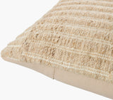 Monacizzo Accent Pillow MCZ-001 in Taupe, corner detail