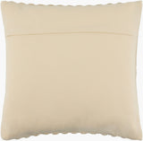 Monacizzo Accent Pillow MCZ-002 in Ecru, back view