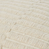 Monacizzo Accent Pillow MCZ-002 in Ecru, close-up of the texture