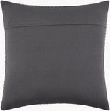Monacizzo Accent Pillow MCZ-003 in Charcoal, back view