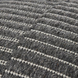 Monacizzo Accent Pillow MCZ-003 in Charcoal, close-up of the texture