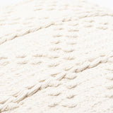 Merdo Accent Pillow MDO-001 in White, close-up of the texture