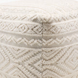 Matthew Pouf MEPF-001 in Ivory, corner detail
