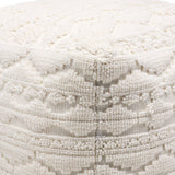 Matthew Pouf MEPF-002 in Ivory, corner detail