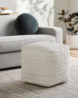 Matthew Pouf MEPF-002 in Ivory, styled in a room
