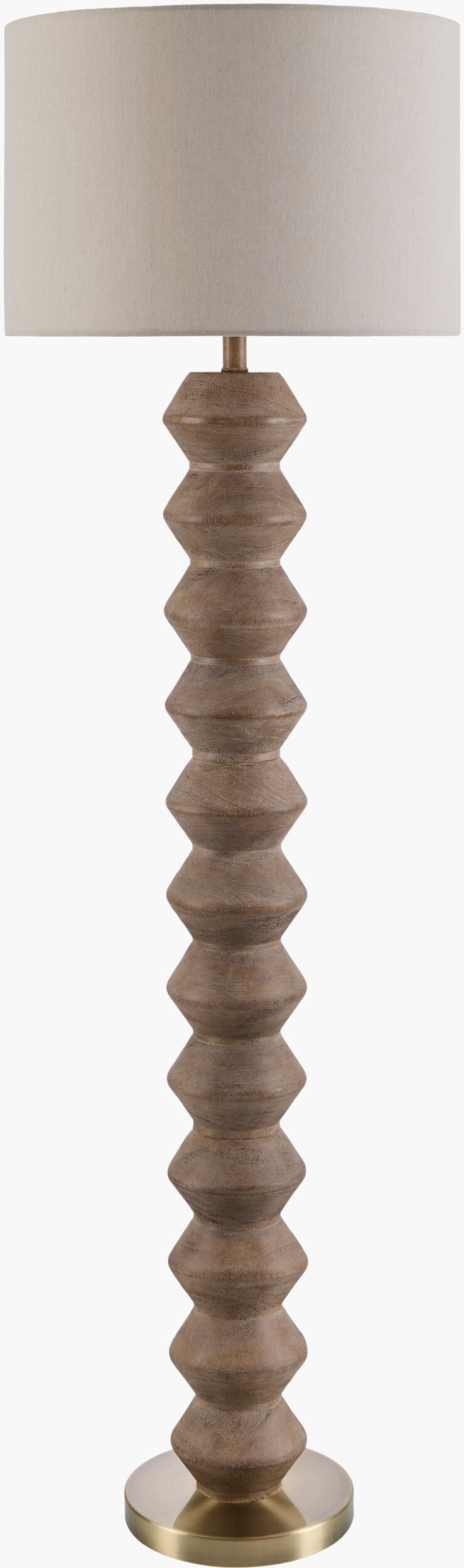 Mungo Accent Floor Lamp in dark brown, view 2 of 3