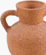 Mohen Vase MOH-002 in Terracotta, corner detail