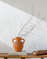 Mohen Vase MOH-002 in Terracotta, styled in a room
