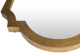 Norway Accent Mirror MRR-1020 in Gold, front detail