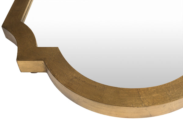 Norway Accent Mirror MRR-1020 in Gold, front detail