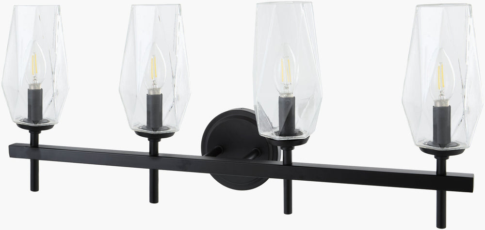 Merivelle Wall Sconce MRVL-009 in black, view 2 of 3