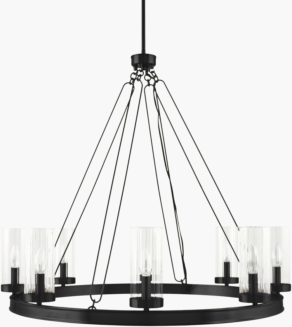 Motovun Chandelier MTV-004 in black, view 2 of 5