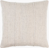 Mudcloth Accent Pillow MUO-001 in Ivory, front view