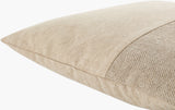Narbonne Accent Pillow NBN-002 in Beige, corner detail