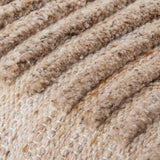 Nadra Accent Pillow NDRA-001 in Tan, close-up of the texture