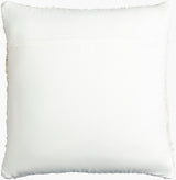 Neutral Accent Pillow NEU-001 in Cream, back view