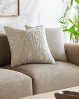 Neutral Accent Pillow NEU-001 in Cream, styled in a room