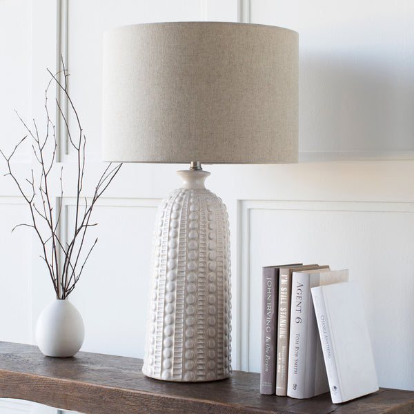 Newell Accent Table Lamp, styled in a room