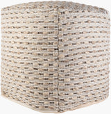 Lanier Pouf in light beige, detail