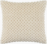 Novoli Accent Pillow NVO-002 in Eggshell, front view