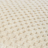 Novoli Accent Pillow NVO-002 in Eggshell, close-up of the texture