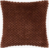 Novoli Accent Pillow NVO-003 in Chocolate, front view