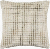 Novoli Accent Pillow NVO-004 in Ivory, front view