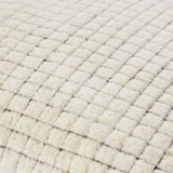 Novoli Accent Pillow NVO-004 in Ivory, close-up of the texture