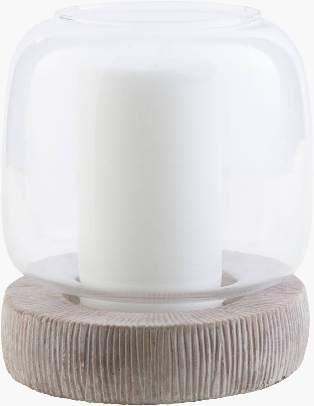 Odette Candleholder ODT-126 in White, front view