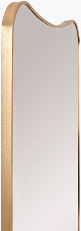 Bellona Accent Mirror OLO-001 in Gold, corner detail