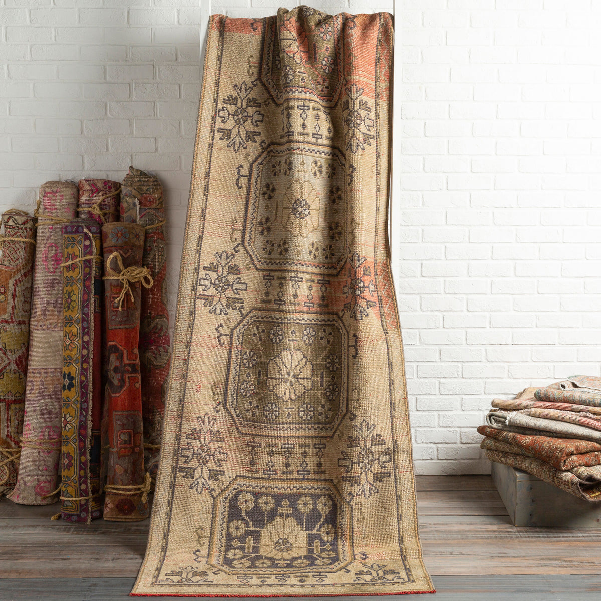 Antique One of a Kind Handmade Rug