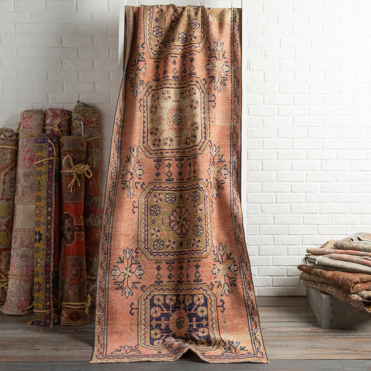 Antique One of a Kind Handmade Rug