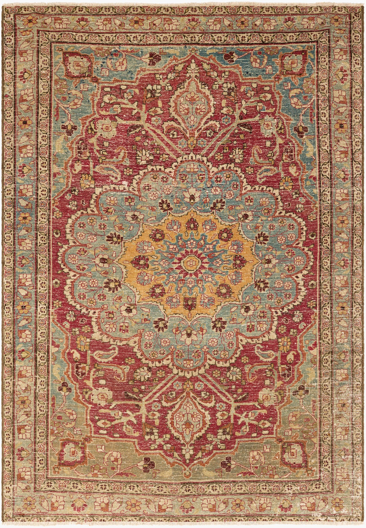 Antique One of a Kind Handmade Rug