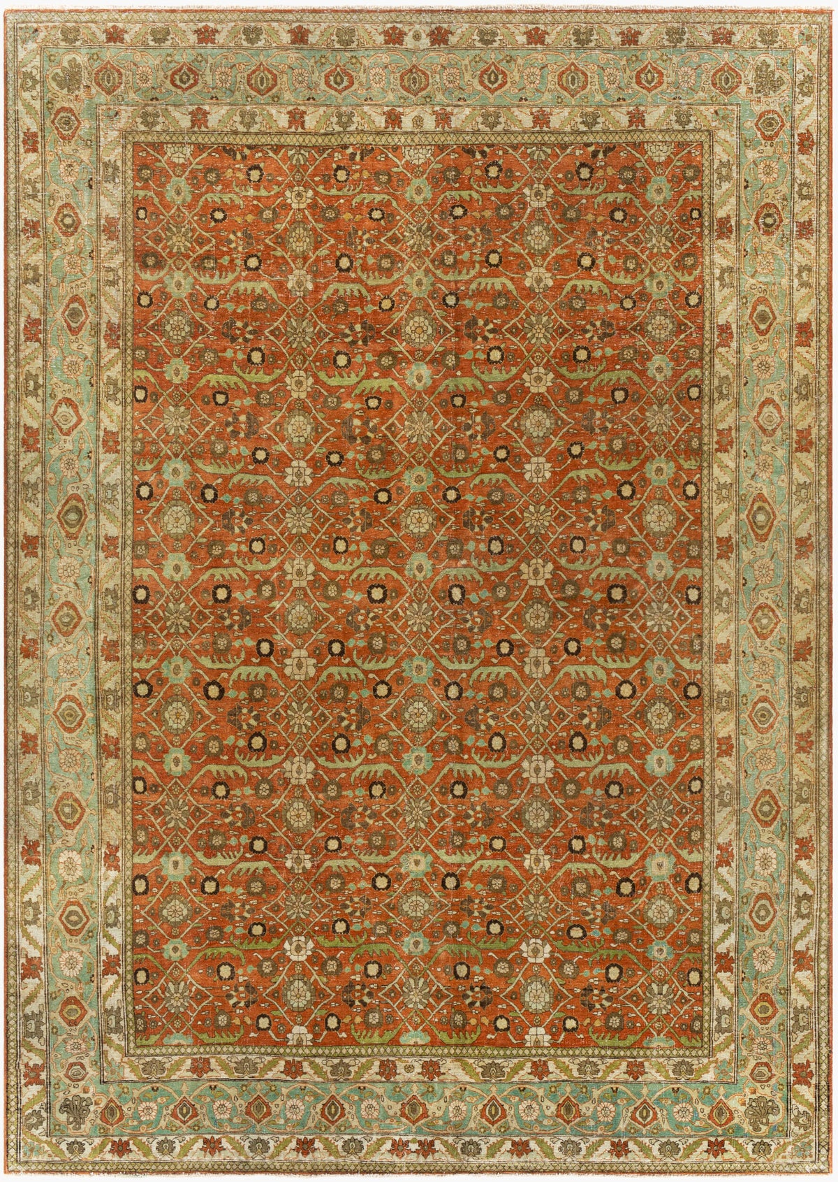 Antique One of a Kind Handmade Rug