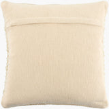 Booroola Accent Pillow OOO-002 in Ivory, back view