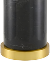 Oslin Accent Table Lamp in black, detail of the base