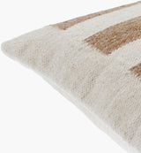 Osmund Accent Pillow OSM-004 in Brown, corner detail