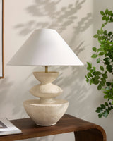 Ostia Accent Table Lamp, styled in a room