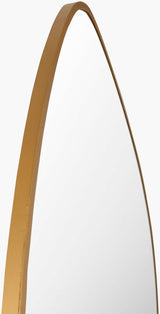 Pebble Accent Mirror PLE-002 in Gold, corner detail