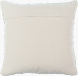 Pansy Accent Pillow PNY-002 in Taupe, back view