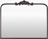 Aarlen Mantel Mirror RAL-002 in Black, front view
