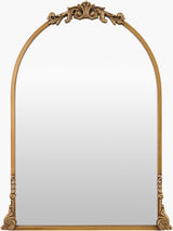 Aarlen Accent Mirror RAL-009 in Gold, front view