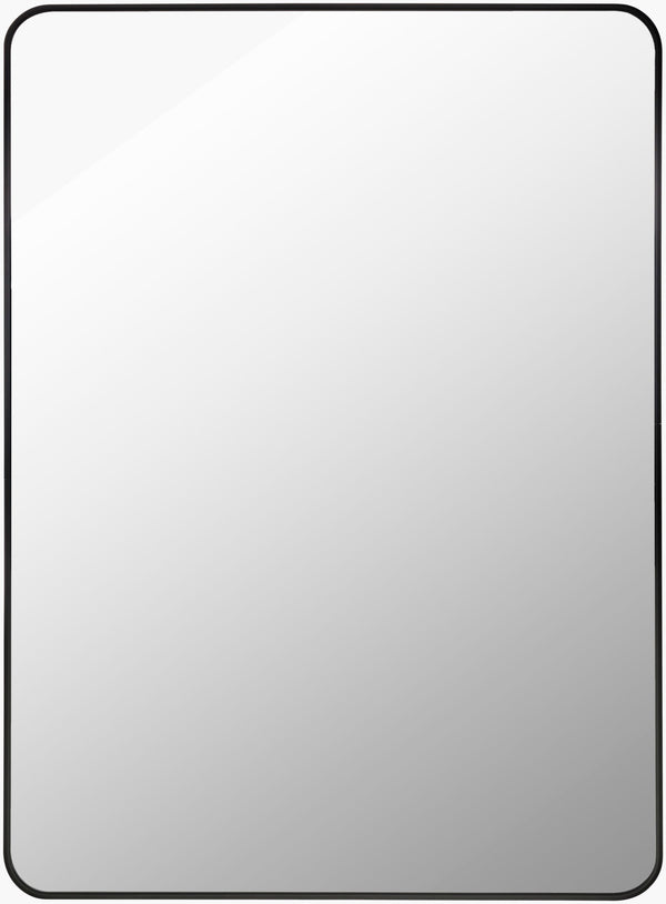 Aranya Accent Mirror RAY-023 in Black, front view