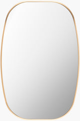 Aranya Accent Mirror RAY-036 in Gold, front view