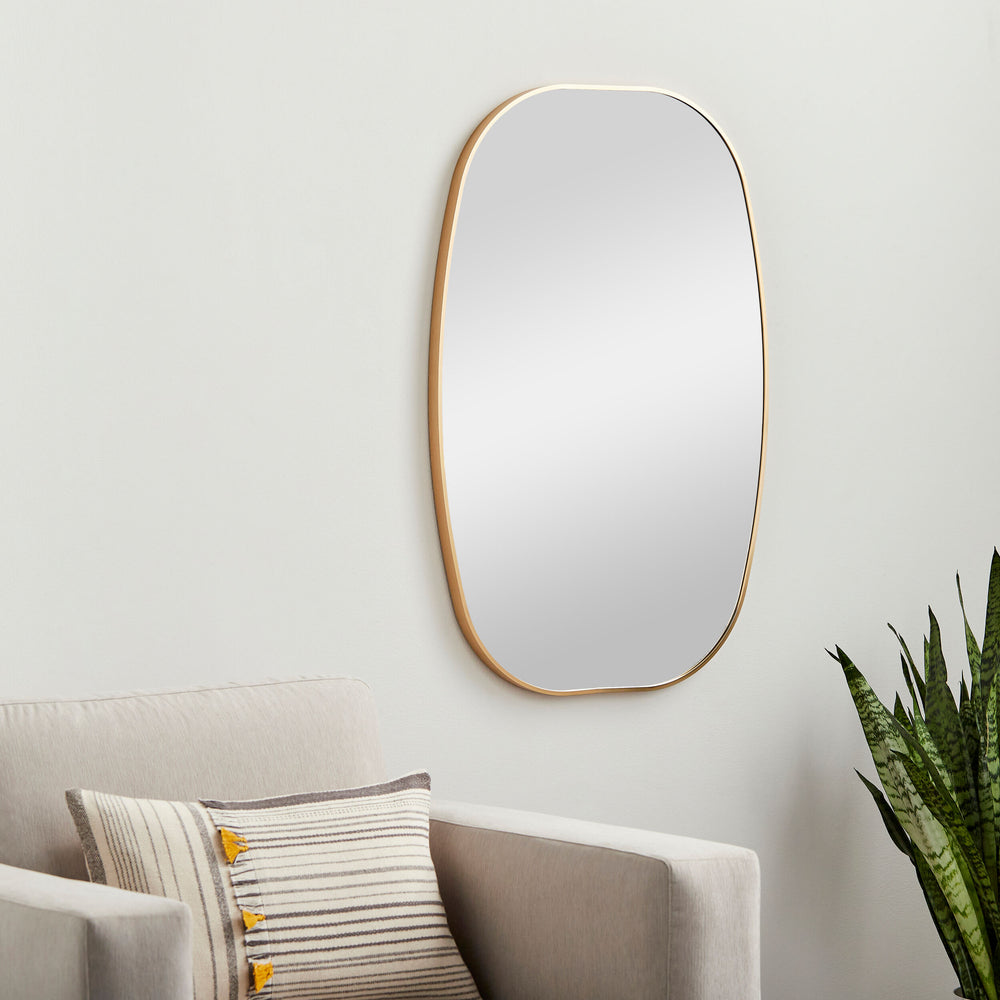 Aranya Accent Mirror RAY-036, styled in a room