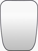 Aranya Accent Mirror RAY-046 in Black, front view