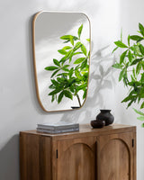 Aranya Accent Mirror RAY-047, styled in a room