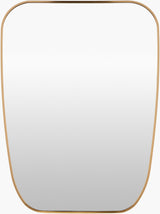 Aranya Accent Mirror RAY-047 in Gold, front view