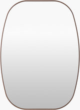 Aranya Accent Mirror RAY-050 in Dark Brown, front view