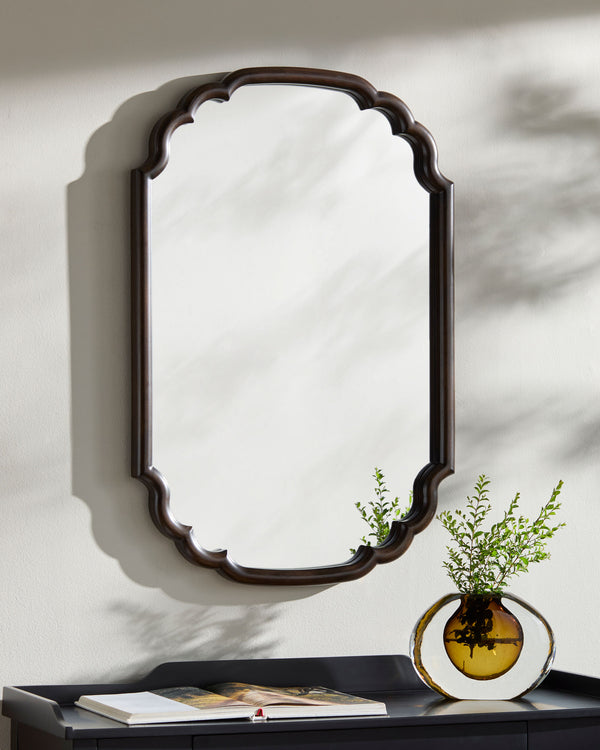 Renee Accent Mirror RENE-001, styled in a room